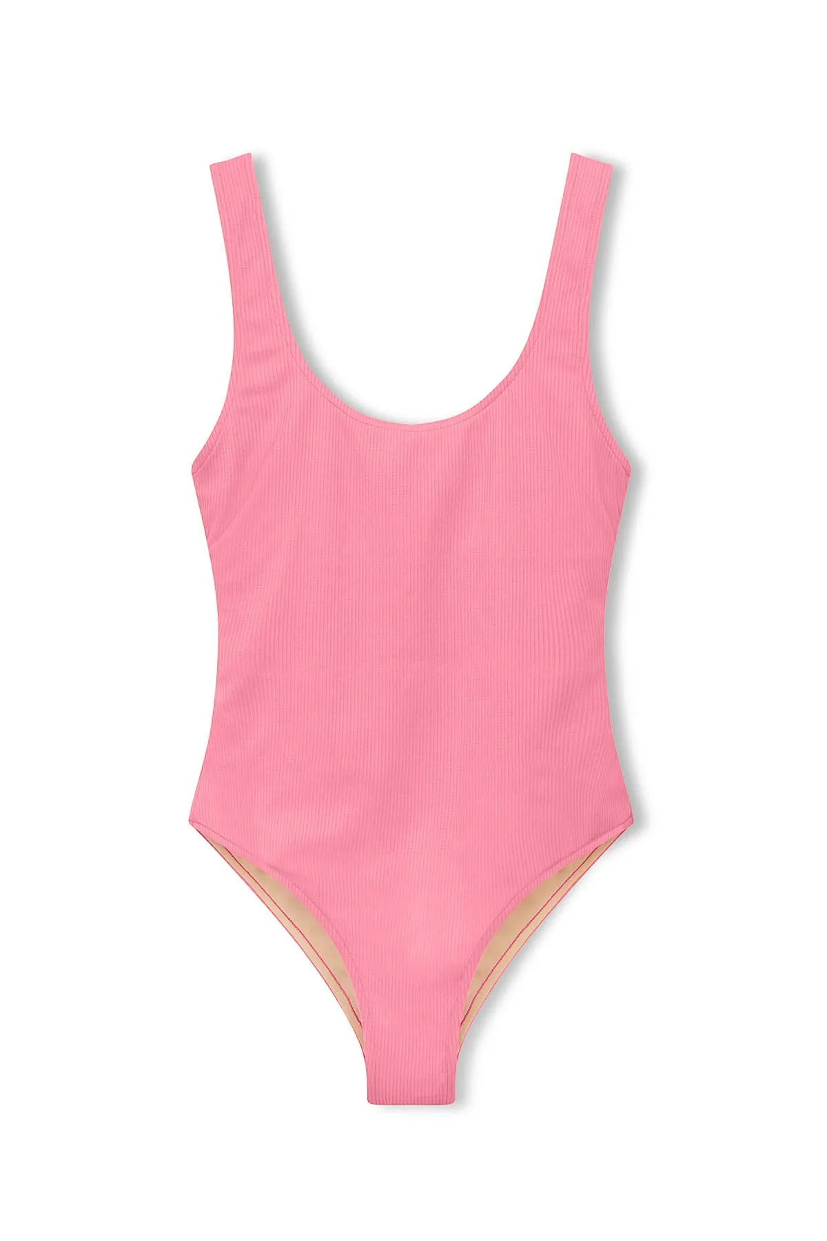 Signature Scooped Back One Piece - Flamingo Pink sold by Zulu and Zephyr