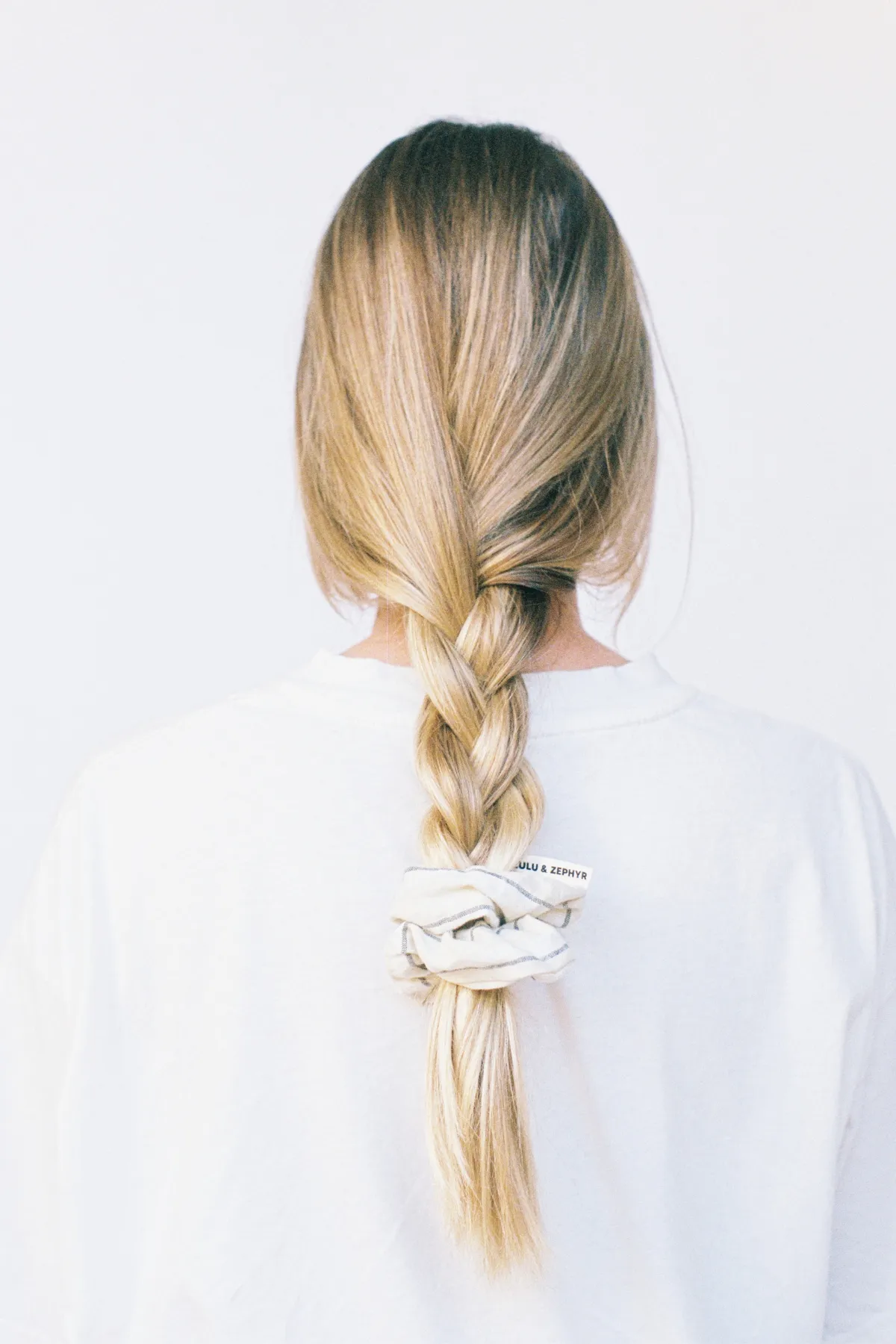 Woven Scrunchie - Choc Pin Stripe sold by Zulu and Zephyr product image thumbnail 5