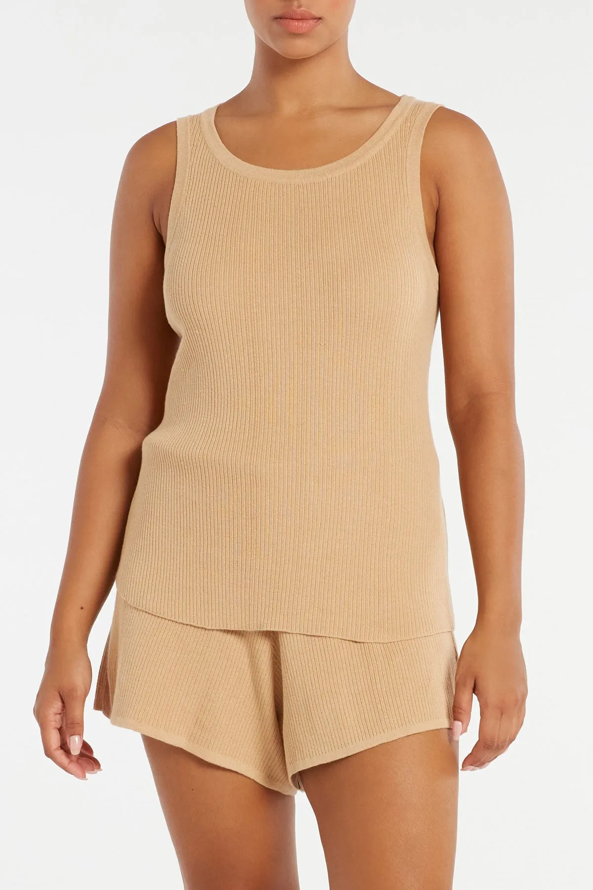 Signature Rib Knit Tank - Tan sold by Zulu and Zephyr product image thumbnail 5