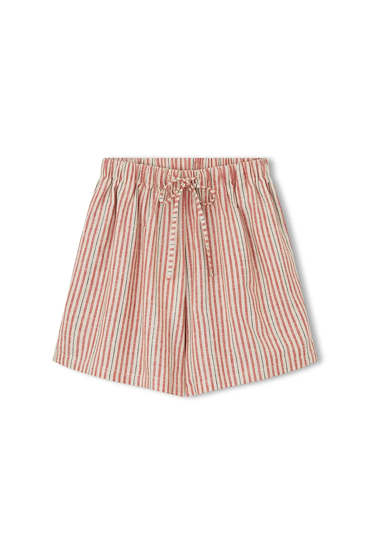 Chilli Stripe Hemp Blend Short sold by Zulu and Zephyr