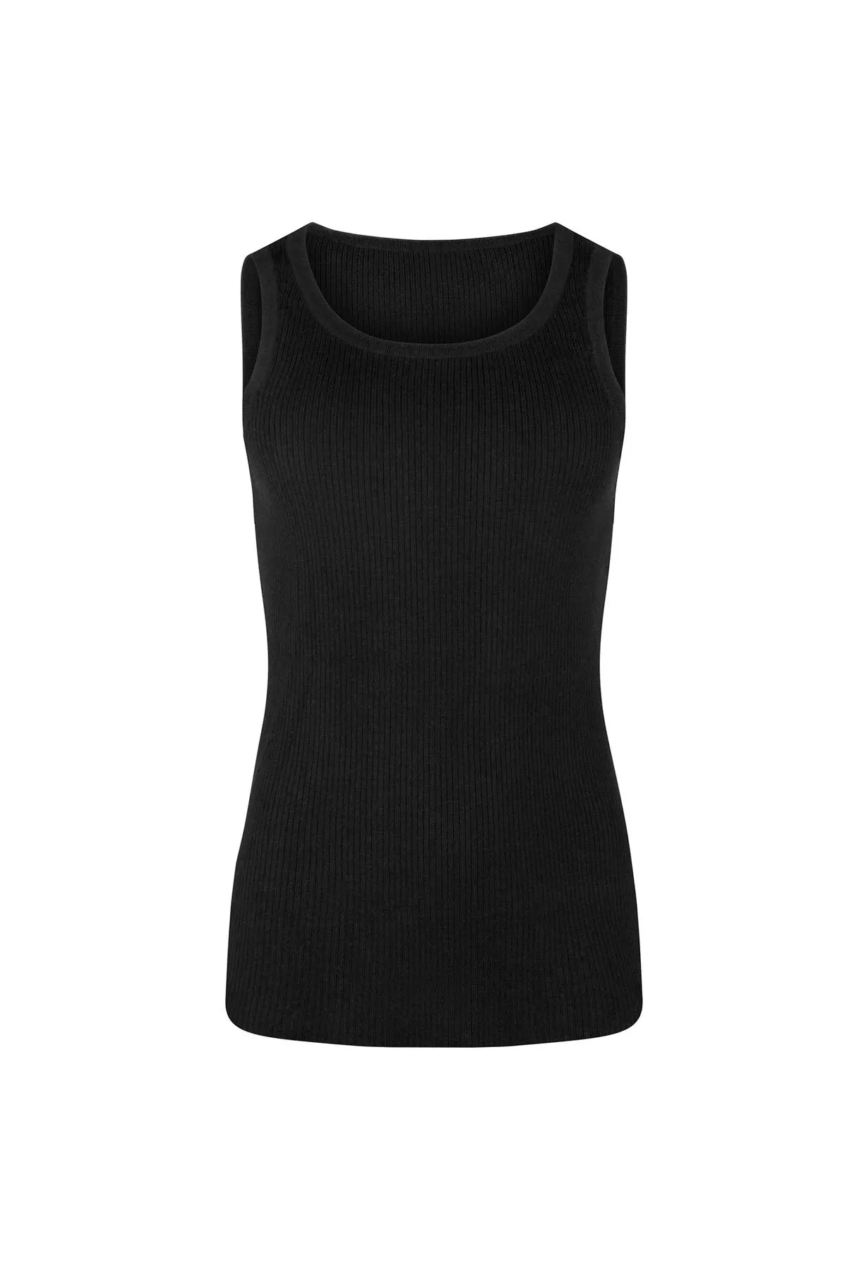 Signature Rib Knit Tank - Black sold by Zulu and Zephyr