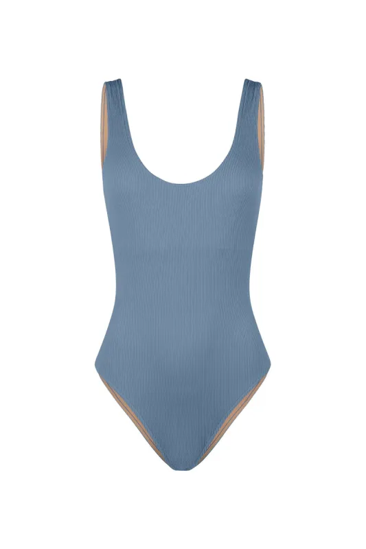 Signature Scoop One Piece - Denim sold by Zulu and Zephyr