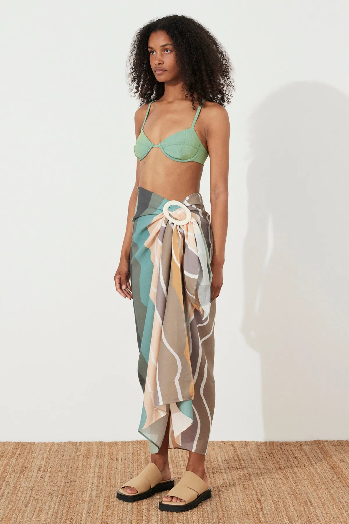 Oceanscape Organic Cotton Pareo sold by Zulu and Zephyr