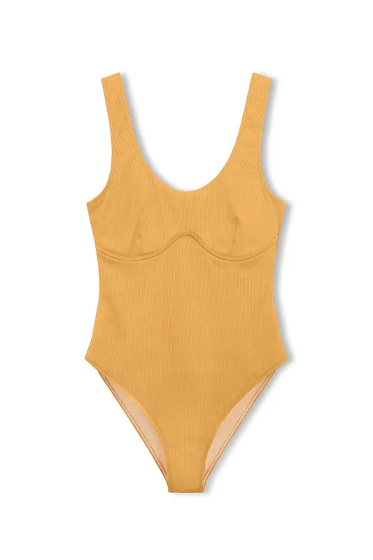 Signature Bralette One Piece - Marigold sold by Zulu and Zephyr