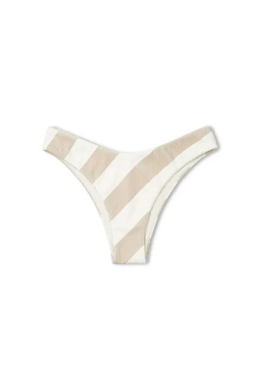 Husk Stripe Textured Curve Brief sold by Zulu and Zephyr