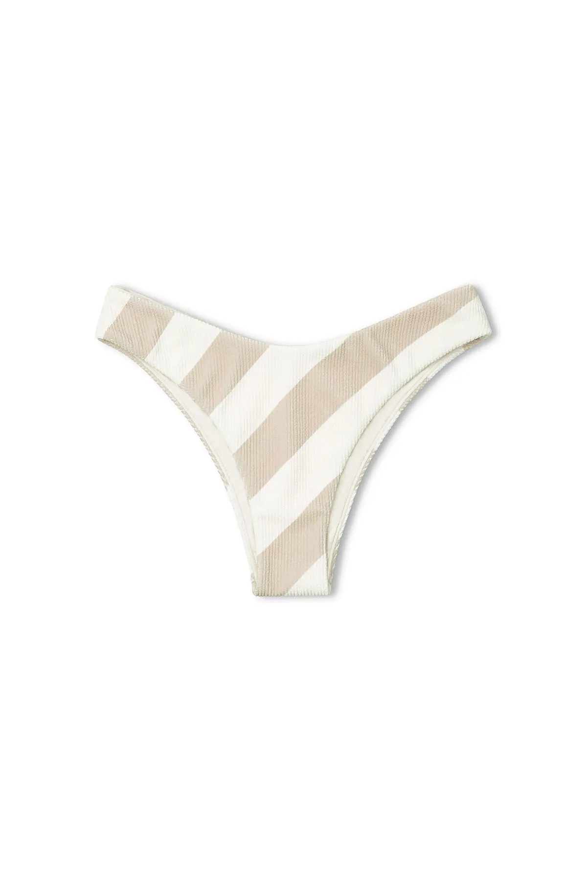 Husk Stripe Textured Curve Brief sold by Zulu and Zephyr