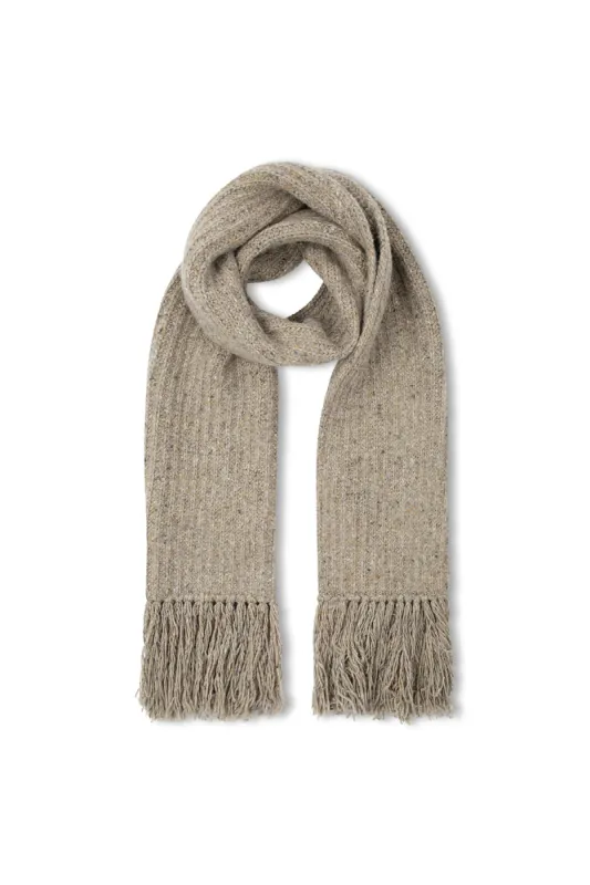 Olive Merino Wool Blend Knit Scarf sold by Zulu and Zephyr