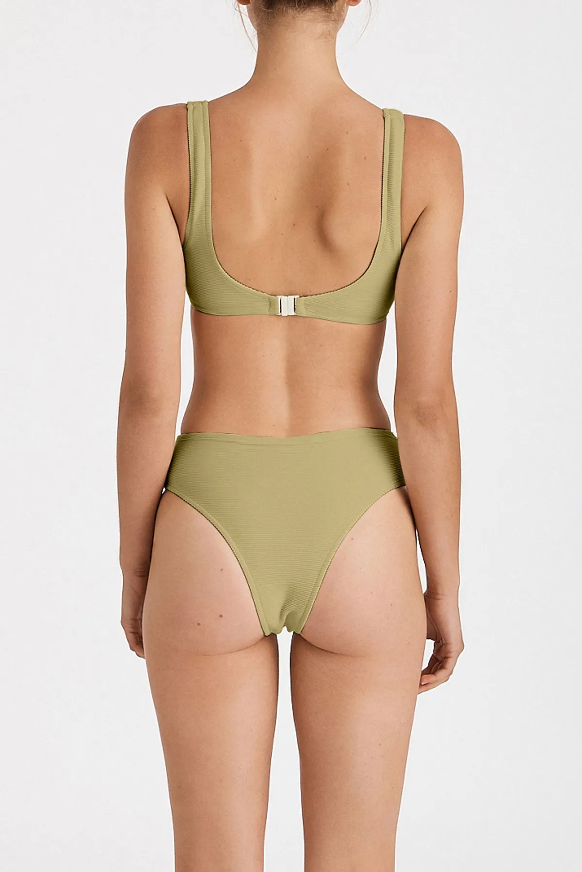 Signature Crop Bralette Top - Avocado sold by Zulu and Zephyr product image thumbnail 5