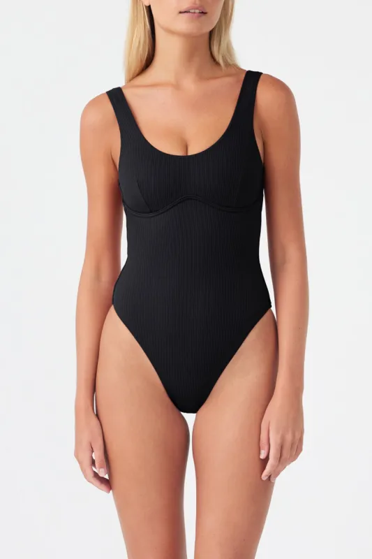 Signature Bralette One Piece - Black sold by Zulu and Zephyr