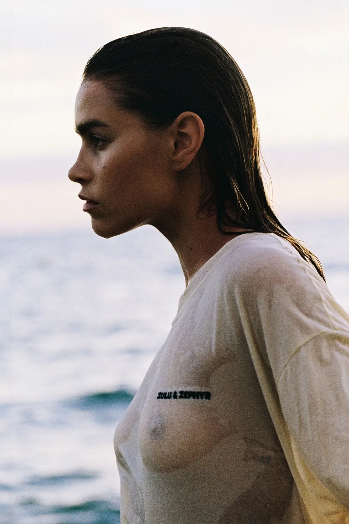 Zulu & Zephyr Logo Tee - Warm White sold by Zulu and Zephyr product image thumbnail 2