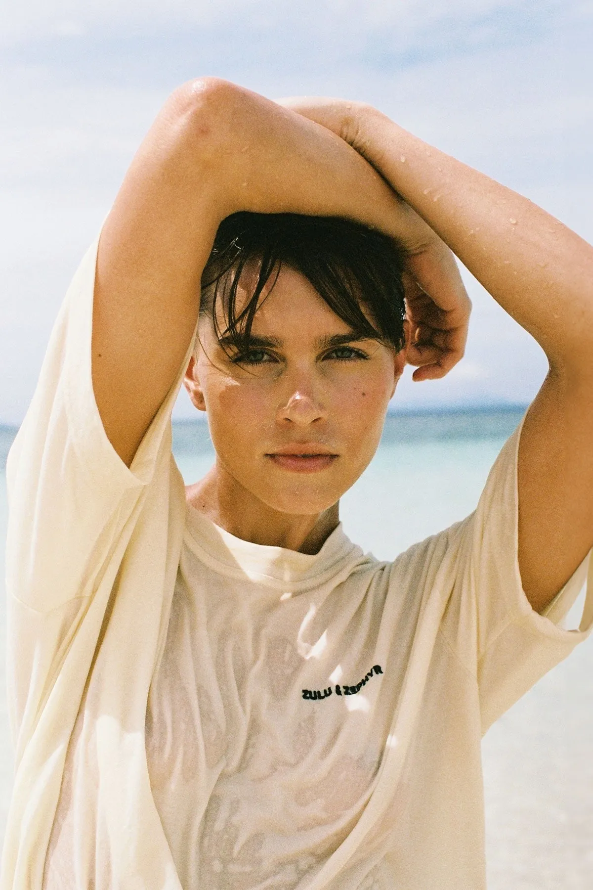 Zulu & Zephyr Logo Tee - Warm White sold by Zulu and Zephyr product image thumbnail 4