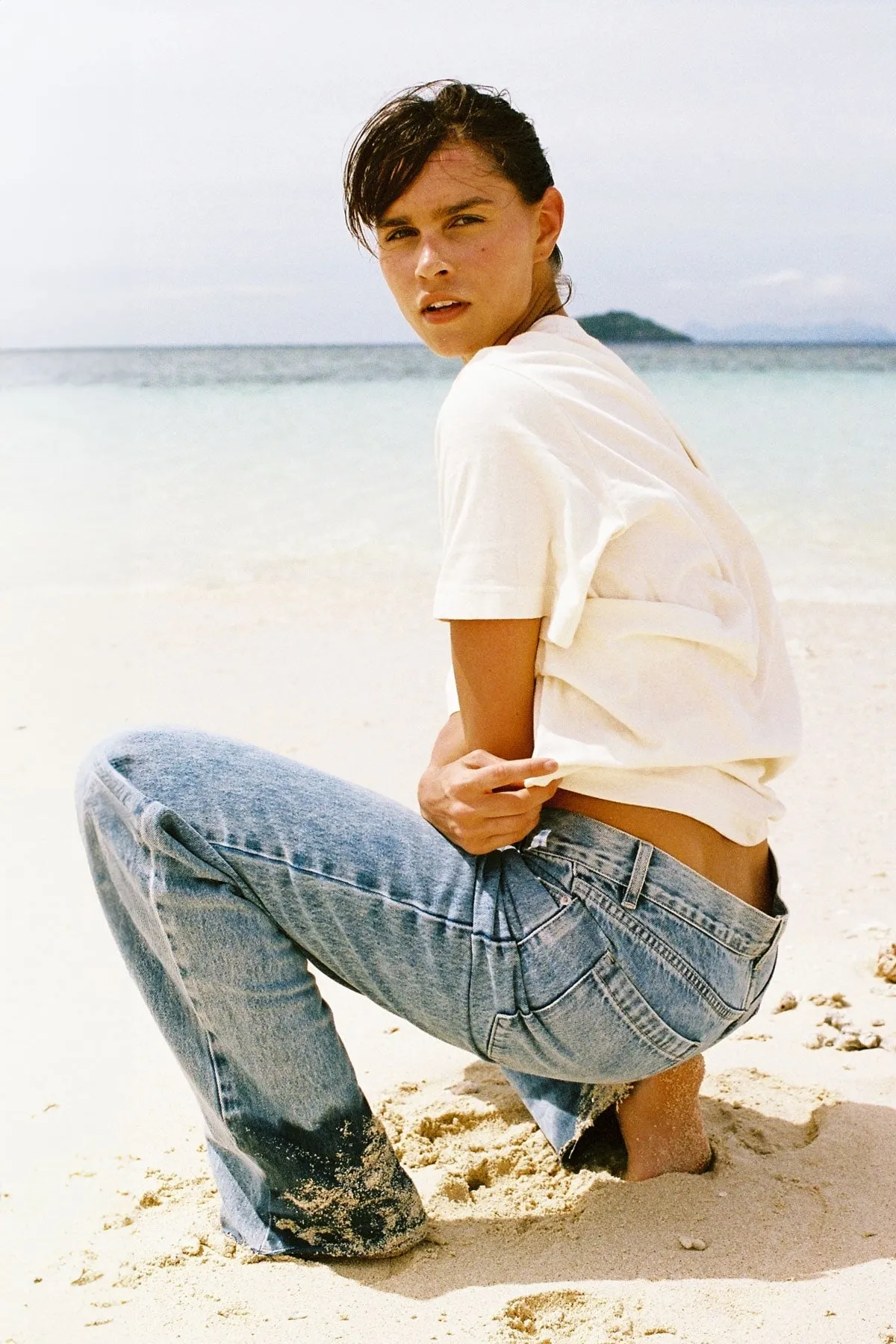 Zulu & Zephyr Logo Tee - Warm White sold by Zulu and Zephyr product image thumbnail 5