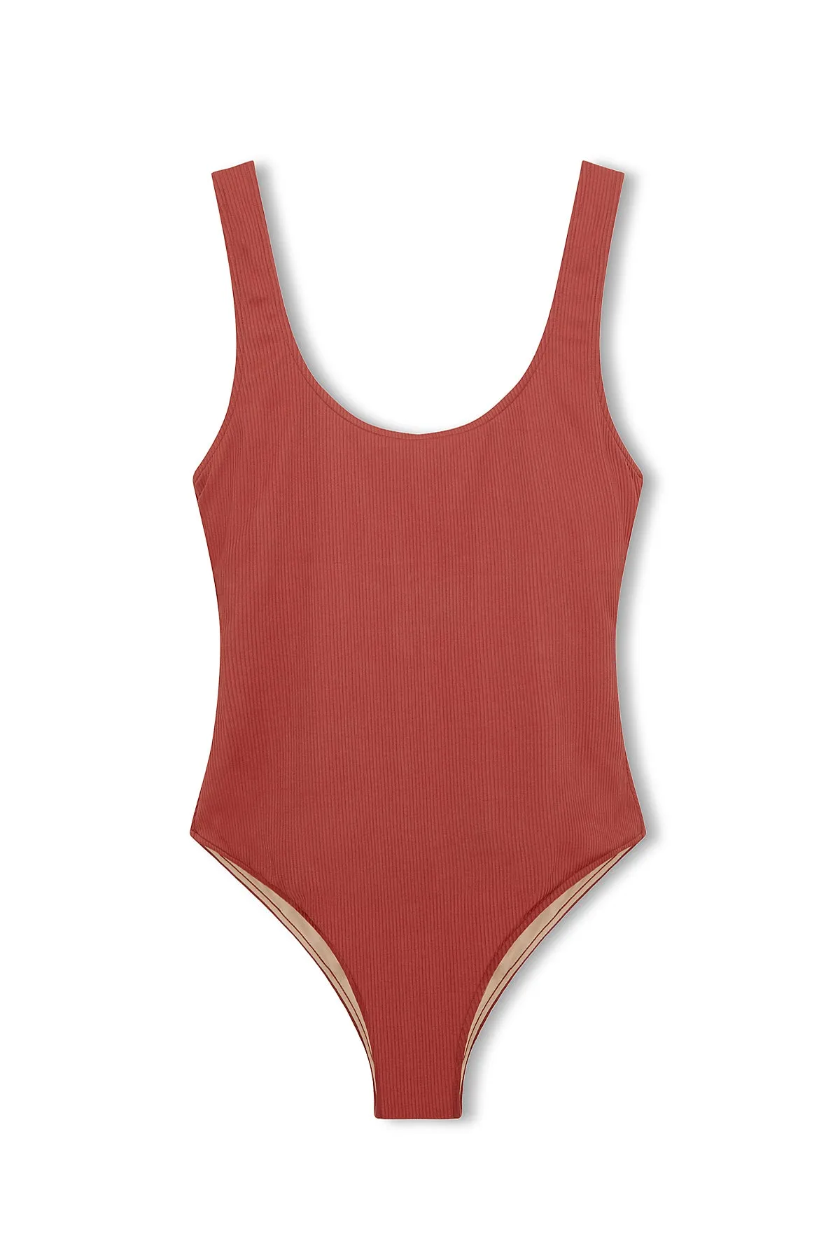 Signature Scooped Back One Piece - Earth Red sold by Zulu and Zephyr