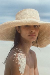 Raffia Wide Brim Hat - Natural sold by Zulu and Zephyr