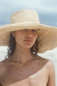 Raffia Wide Brim Hat - Natural sold by Zulu and Zephyr