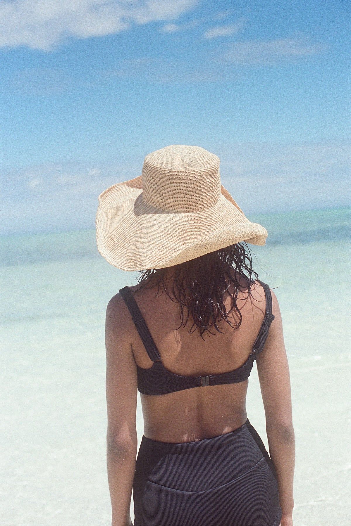 Raffia Wide Brim Hat - Natural sold by Zulu and Zephyr product image thumbnail 5