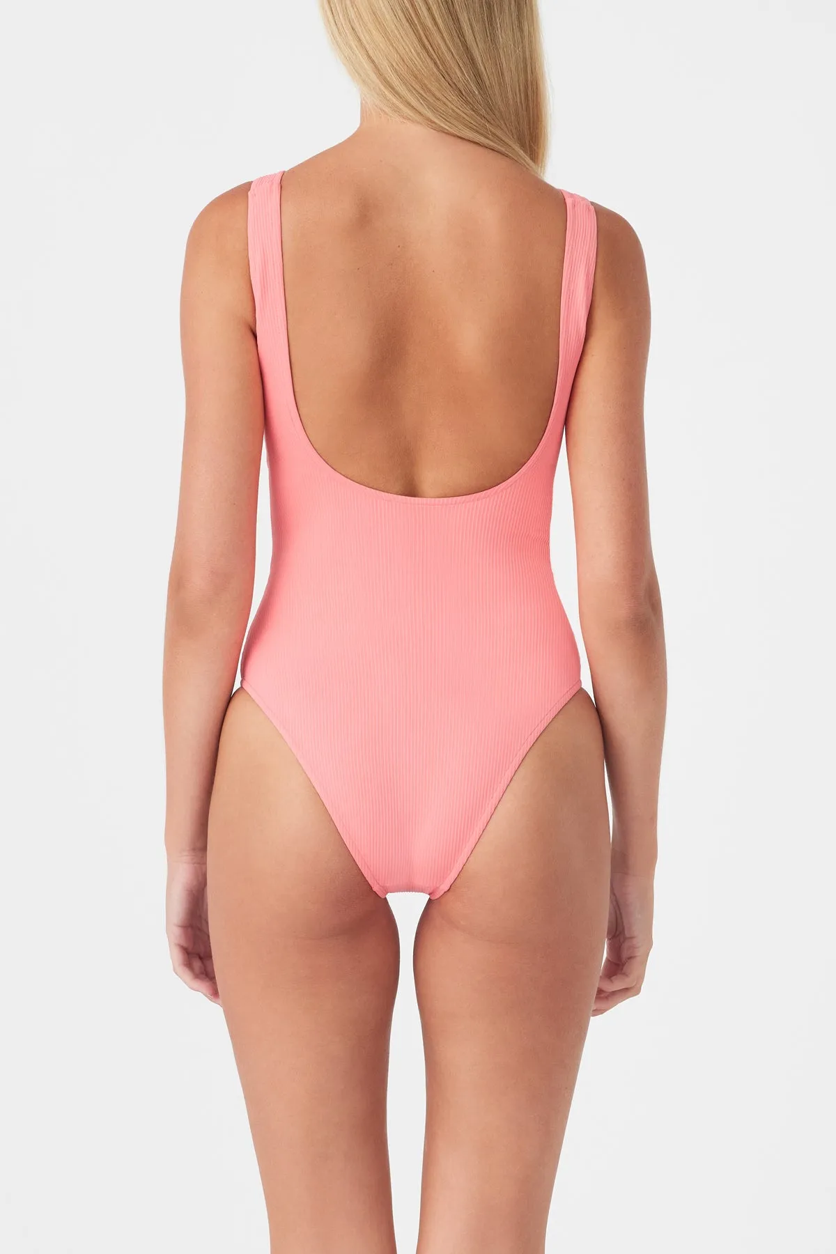 Signature Scooped Back One Piece - Coral sold by Zulu and Zephyr product image thumbnail 4