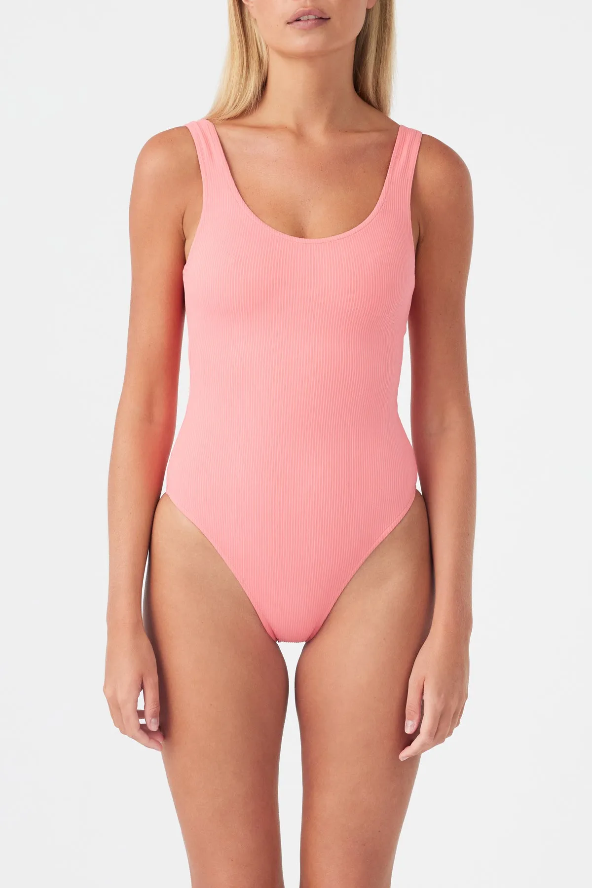 Signature Scooped Back One Piece - Coral sold by Zulu and Zephyr product image thumbnail 3