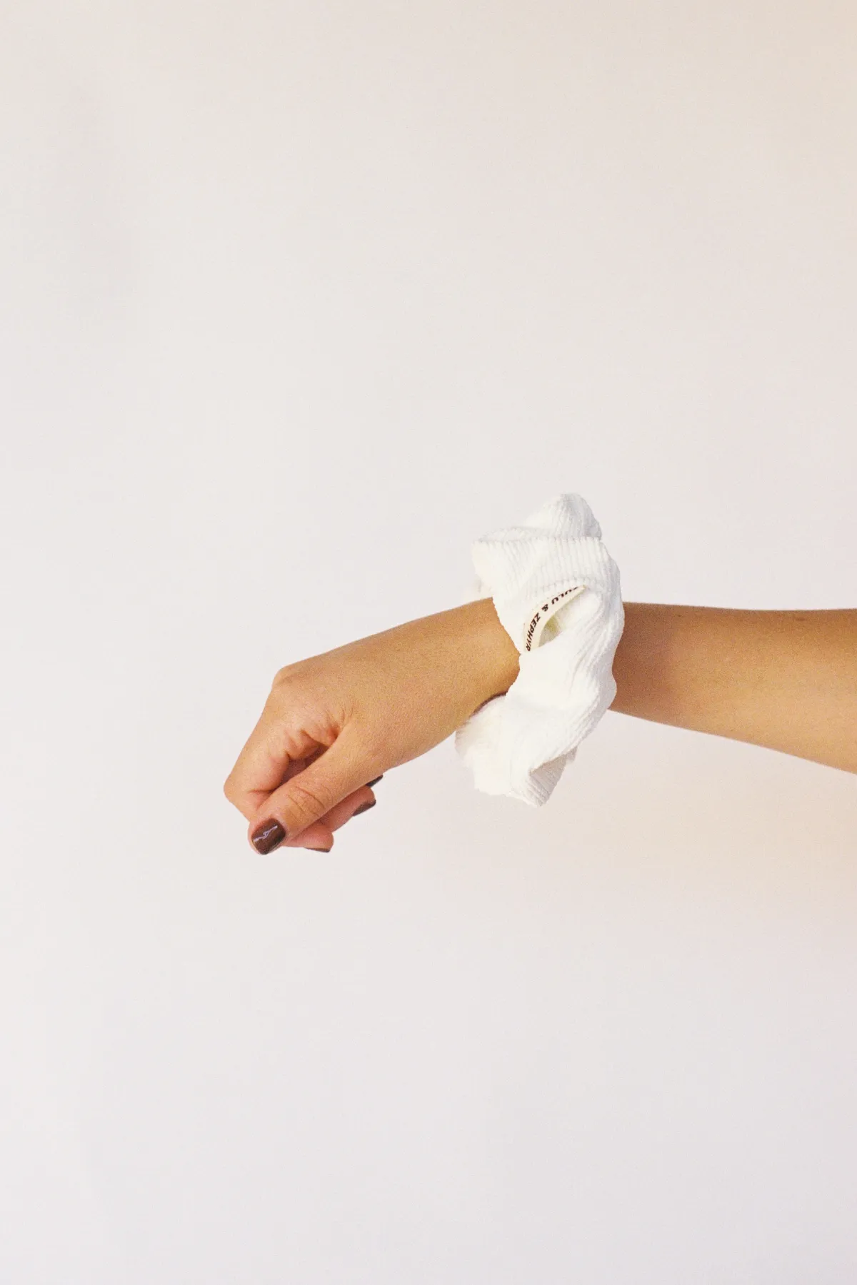 Zulu & Zephyr Logo Scrunchie - Milk sold by Zulu and Zephyr product image thumbnail 2