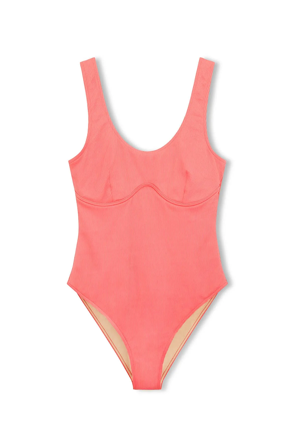 Signature Bralette One Piece - Coral sold by Zulu and Zephyr