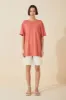 Red Organic Cotton Hemp T-Shirt sold by Zulu and Zephyr