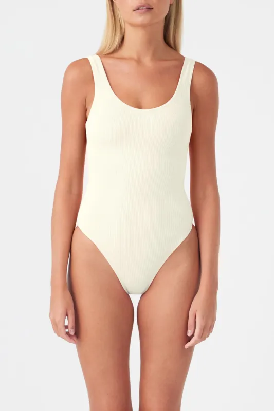 Signature Scooped Back One Piece - Coconut sold by Zulu and Zephyr