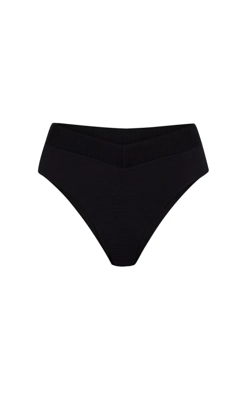 Signature V Waisted Brief - Black sold by Zulu and Zephyr