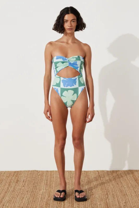 Hibiscus Halter One Piece sold by Zulu and Zephyr