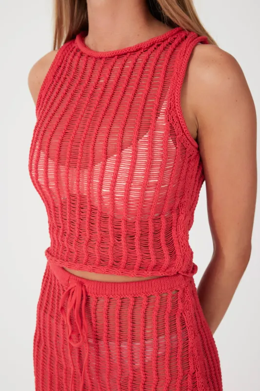 Chilli Cotton Crochet Top sold by Zulu and Zephyr