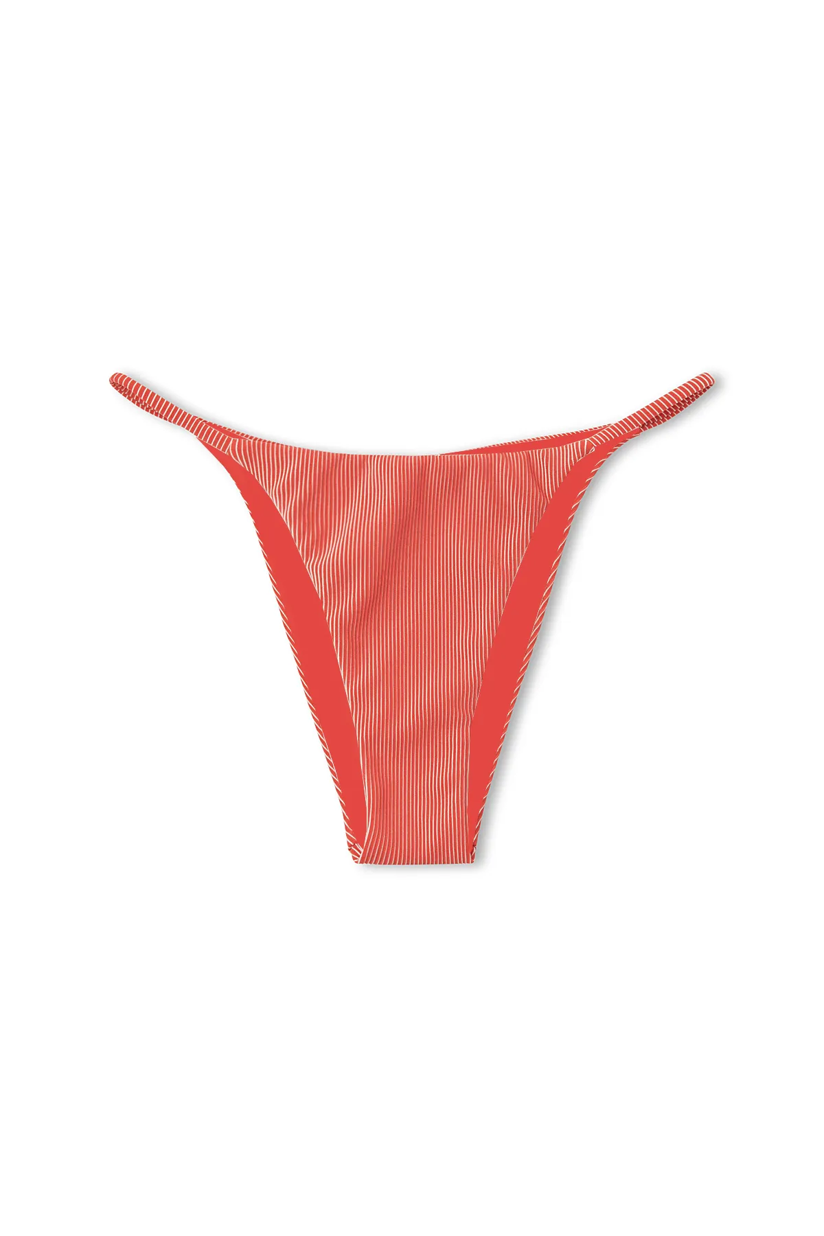 Chilli Stripe Rib Curve String Brief sold by Zulu and Zephyr