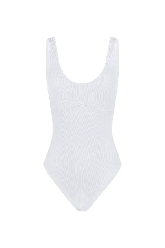 Signature Bralette One Piece - White sold by Zulu and Zephyr