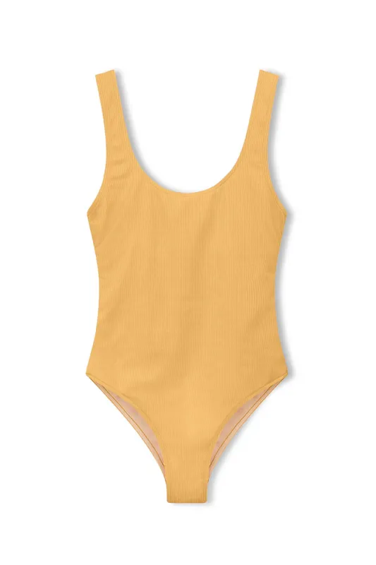 Signature Scooped Back One Piece - Marigold sold by Zulu and Zephyr