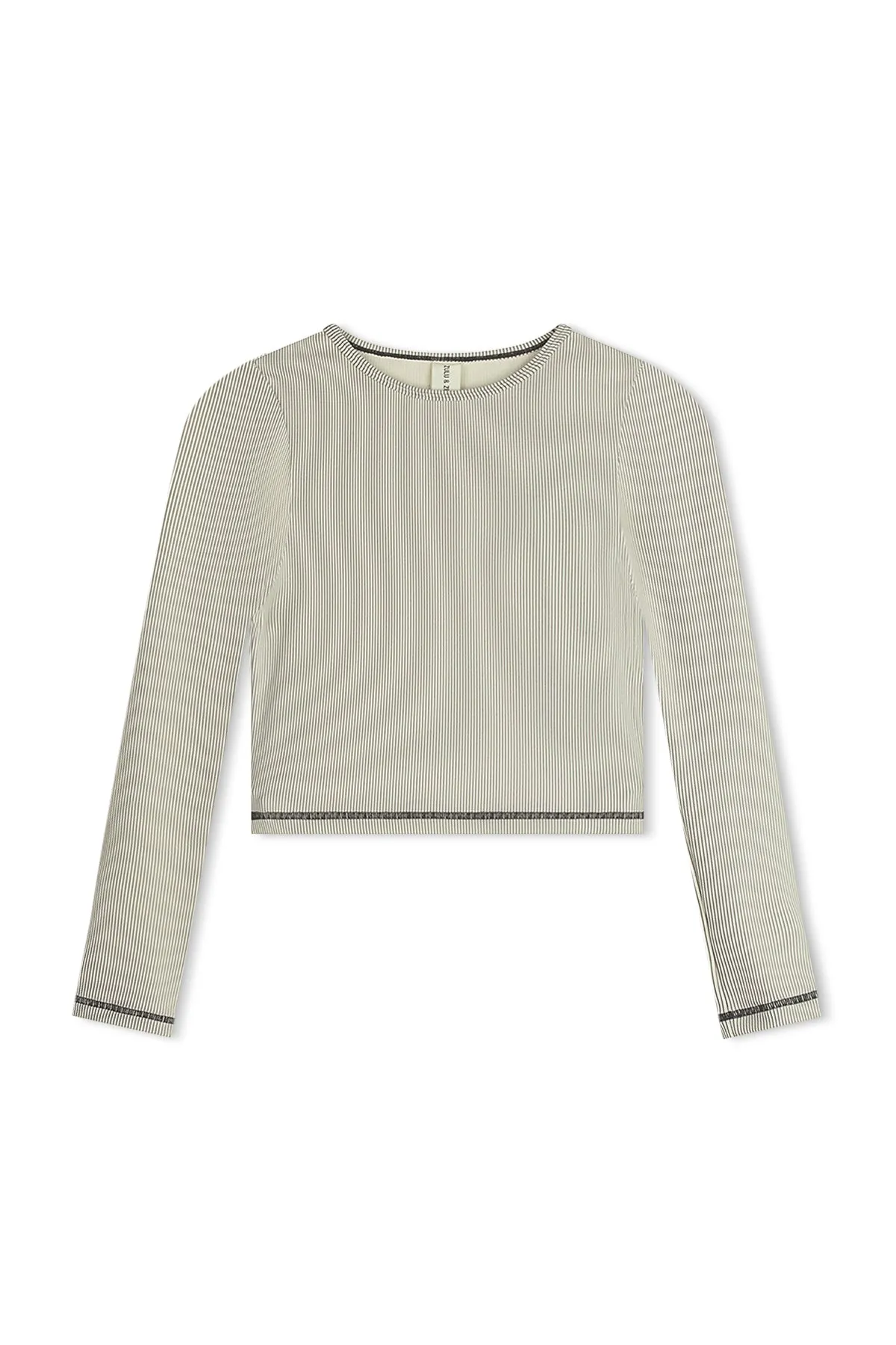 Stripe Rib Top - Coconut sold by Zulu and Zephyr product image thumbnail 3