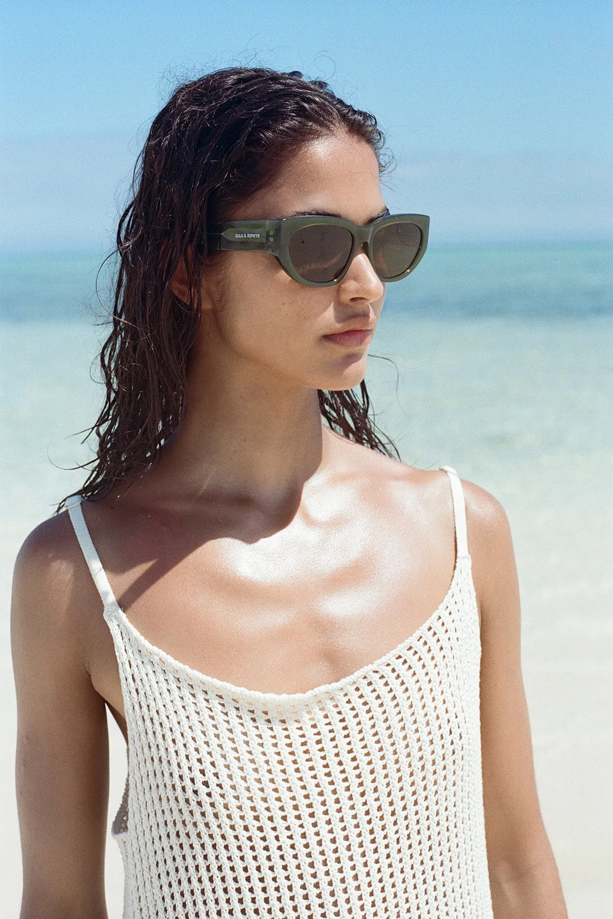 Zulu & Zephyr x Local Supply - Oval Sunglasses - Olive sold by Zulu and Zephyr product image thumbnail 2