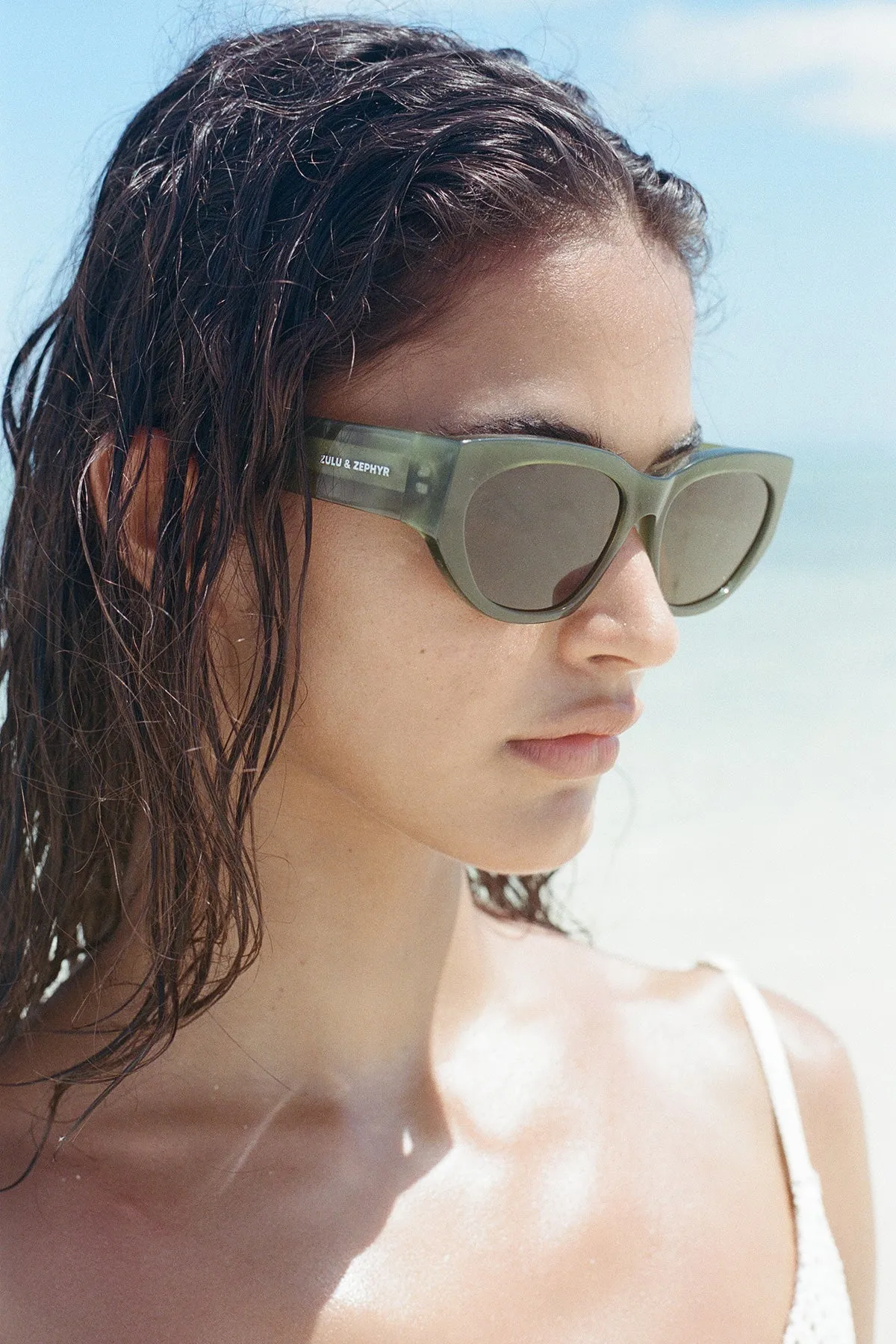 Zulu & Zephyr x Local Supply - Oval Sunglasses - Olive sold by Zulu and Zephyr product image thumbnail 3