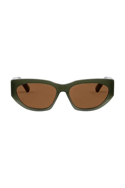 Zulu & Zephyr x Local Supply - Oval Sunglasses - Olive sold by Zulu and Zephyr