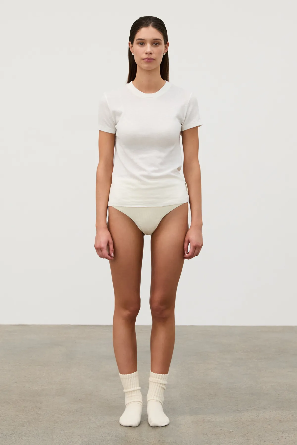 Rib Hemp Jersey T-Shirt - White sold by Zulu and Zephyr product image thumbnail 4