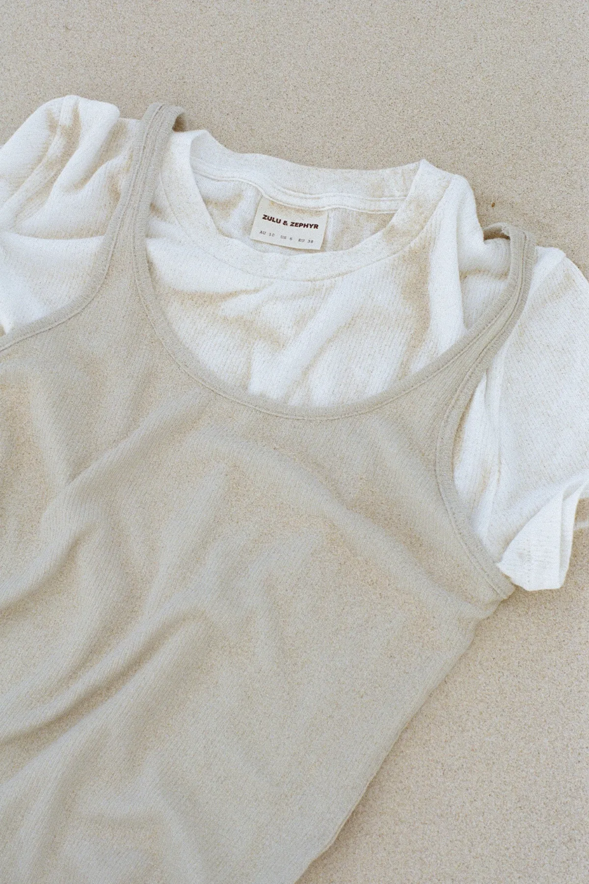 Rib Hemp Jersey T-Shirt - White sold by Zulu and Zephyr product image thumbnail 5