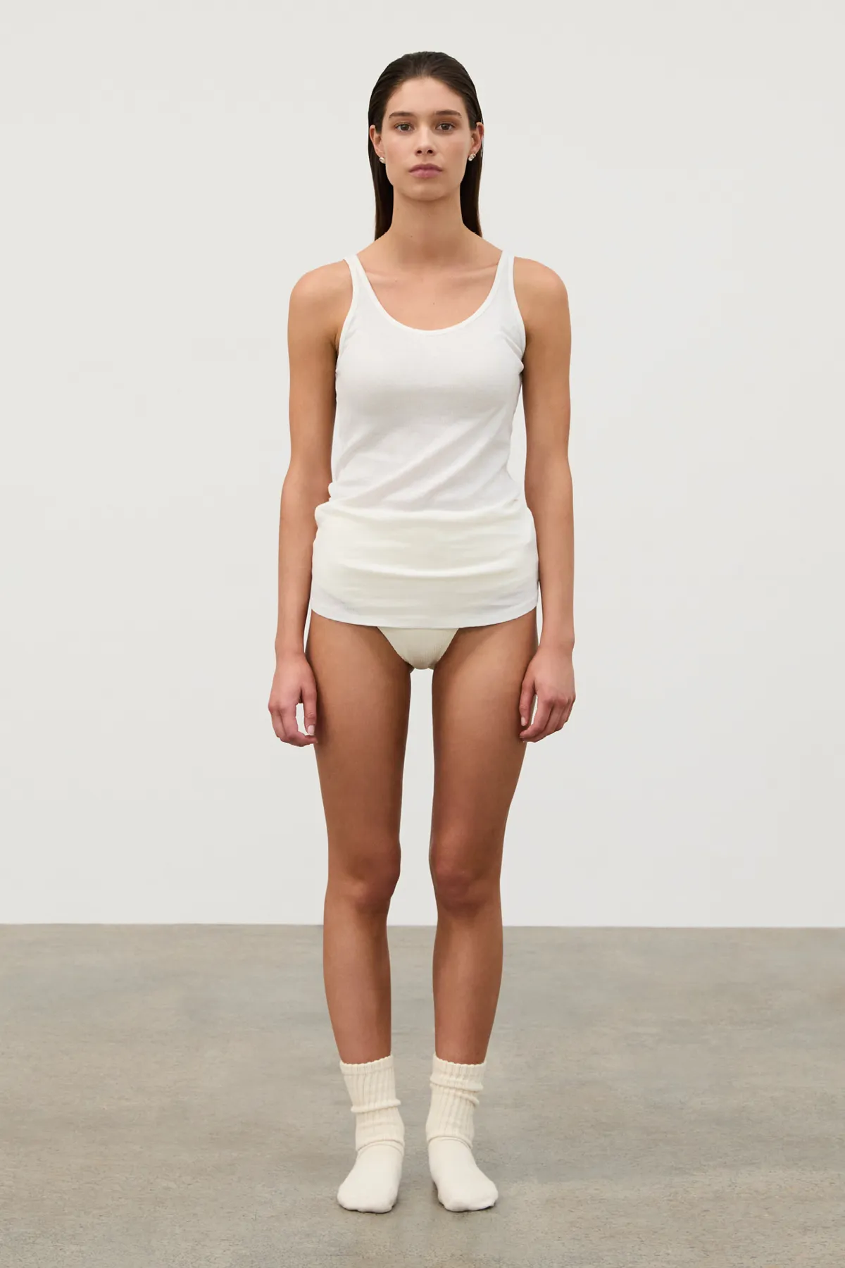 Rib Hemp Jersey Tank - White sold by Zulu and Zephyr product image thumbnail 2
