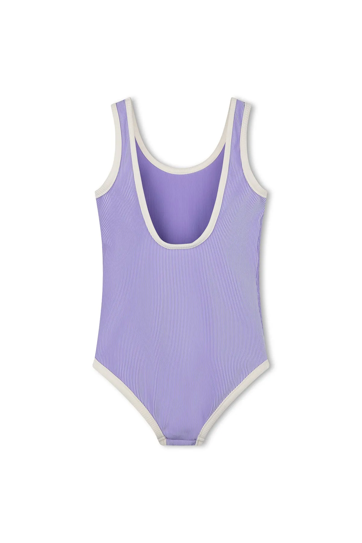 Mini Stripe Rib Scoop One Piece - Grape sold by Zulu and Zephyr product image thumbnail 2