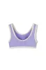 Mini Stripe Rib Scoop Bikini Top - Grape sold by Zulu and Zephyr