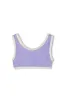 Mini Stripe Rib Scoop Bikini Top - Grape sold by Zulu and Zephyr