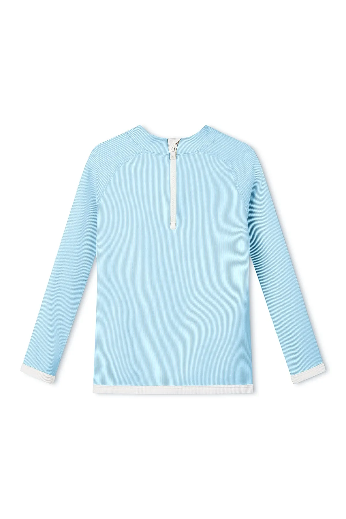 Mini Stripe Rib Rashie - Shallow Blue sold by Zulu and Zephyr product image thumbnail 2