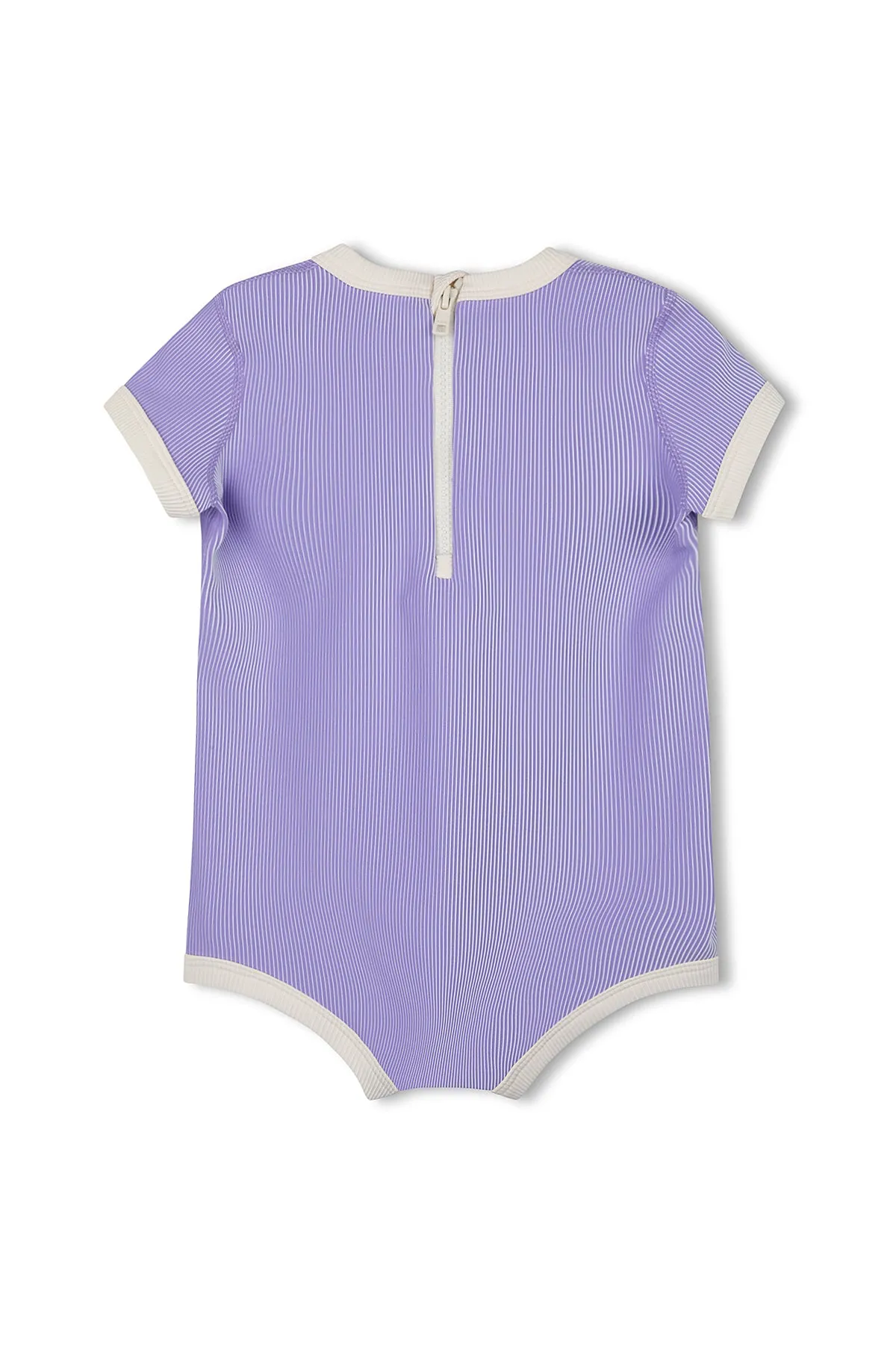 Mini Stripe Rib Infant Onesie - Grape sold by Zulu and Zephyr product image thumbnail 2