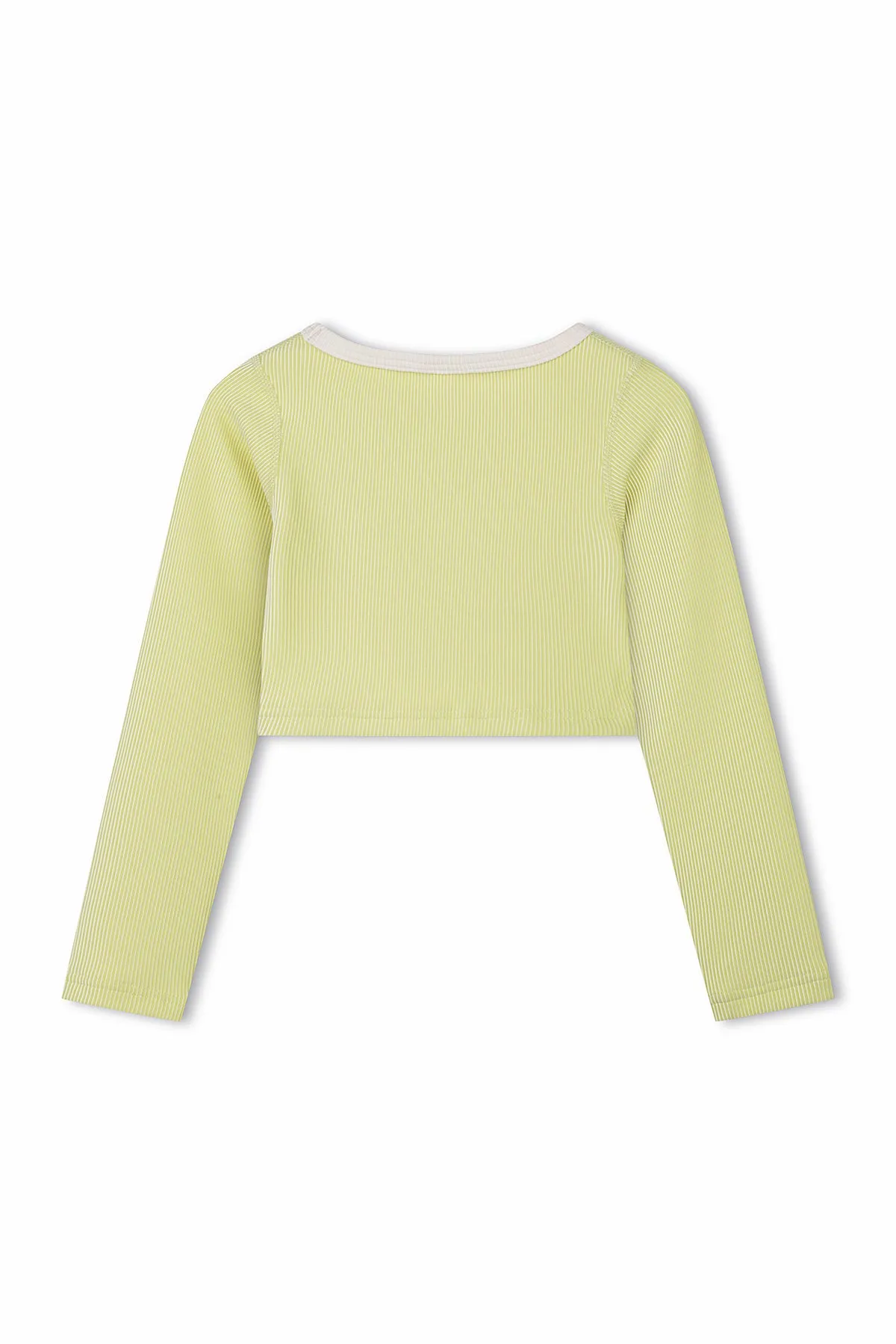 Mini Stripe Rib Crop Rashie - Citrus sold by Zulu and Zephyr product image thumbnail 2