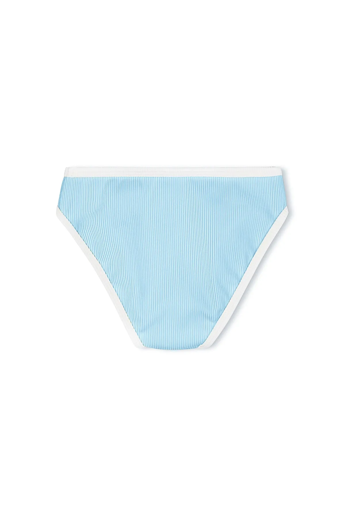 Mini Stripe Rib Bikini Bottom - Shallow Blue sold by Zulu and Zephyr product image thumbnail 2