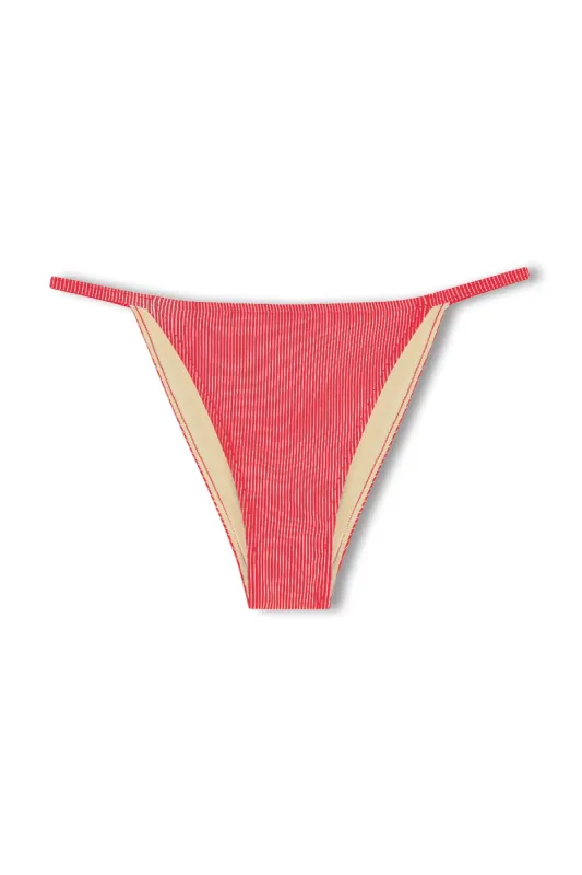 Signature Stripe Hipster String Brief - Chilli Red sold by Zulu and Zephyr