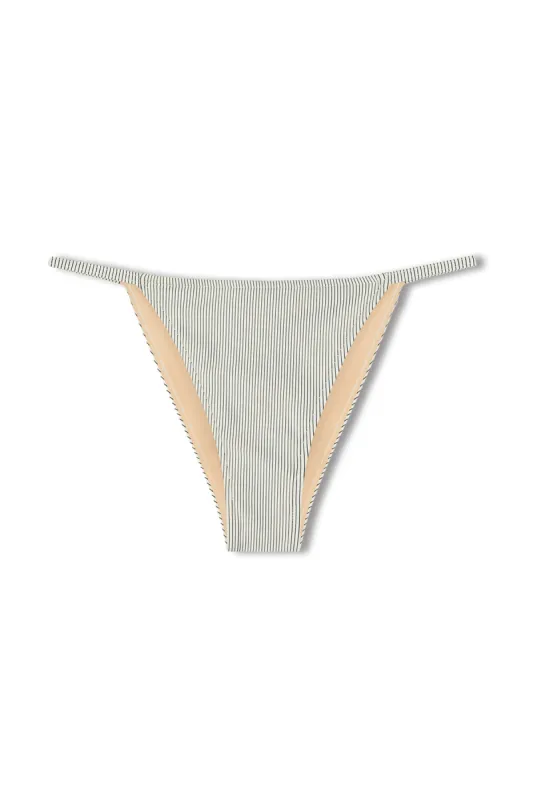 Signature Stripe Hipster String Brief - Coconut sold by Zulu and Zephyr