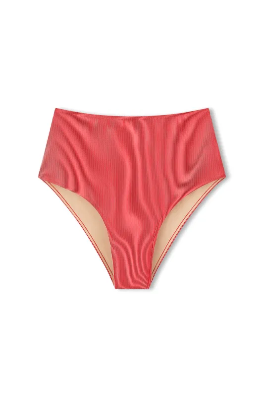 Signature Stripe High Full Brief - Chilli Red sold by Zulu and Zephyr