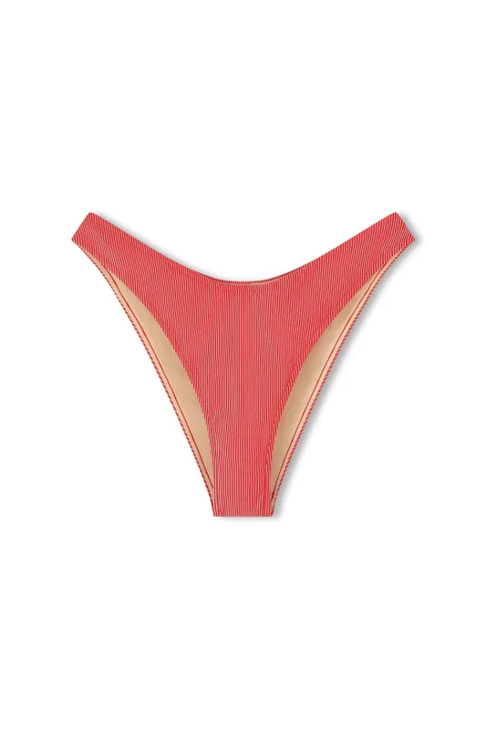 Signature Stripe Curve Brief - Chilli Red sold by Zulu and Zephyr